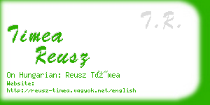 timea reusz business card